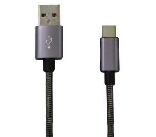 Mobilnet dátový kábel USB-C 1 m sivý
