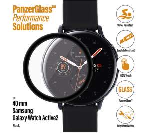 PanzerGlass ochranné sklo pre smart hodinky Samsung Galaxy Watch Active 2 40 mm čierna
