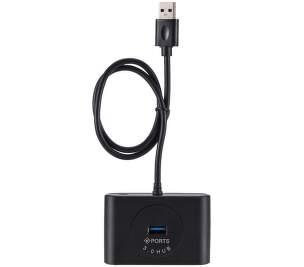 Power+ 20290 (čierny) - USB 3.0 4portový HUB
