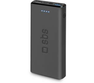 SBS powerbanka USB-C/2× USB-A 10 000 mAh čierna