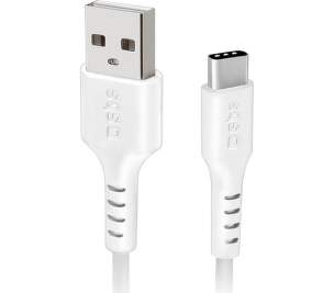 SBS USB-C/USB kábel 1,5 m biely