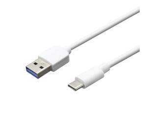 Mobilnet dátový kábel USB/USB-C 2A 1m biely