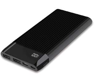 Dexim SY15 powerbanka 2× USB-A 10 000 mAh čierna