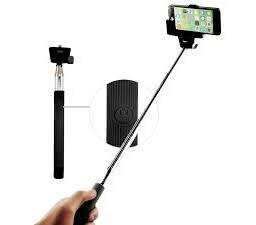 Winner teleskopická selfie tyč s Bluetooth ovládačom, čierna