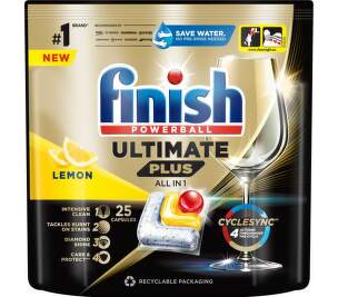 Finish Ultimate Plus All in 1 Lemon sparkle 25ks kapsule