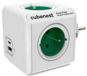 Cubenest PowerCube Original USB PD 20W A+C zelený