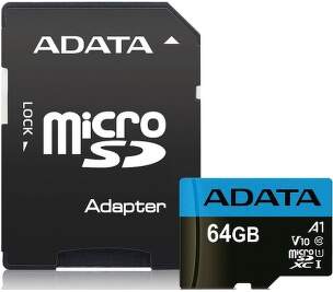 ADATA Premier microSDXC 64GB 85MB/s UHS-I U1 + adaptér