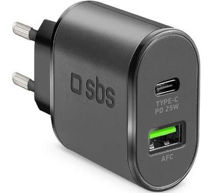 SBS adaptér USB AFC/USB-C PD 25W čierny