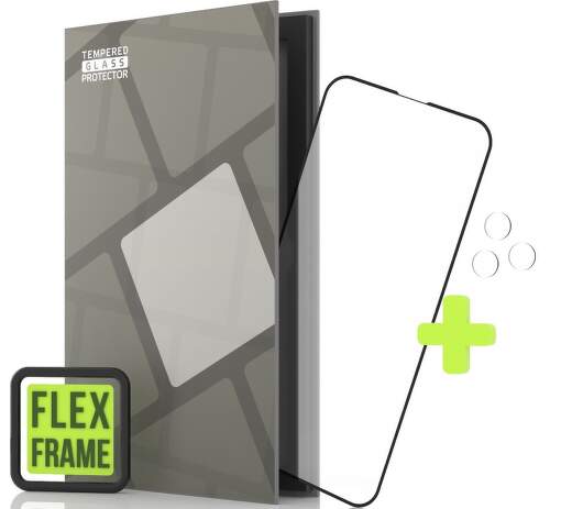 Tempered Glass Protector 2,5D flexi sklo pre Apple iPhone 13 Pro Max čierne + sklo na kameru
