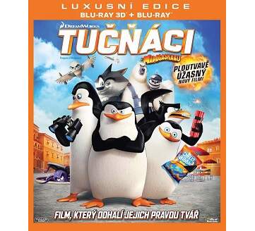 Tučňáci z Madagaskaru (DreamWorks) -3D film Blu-Ray 