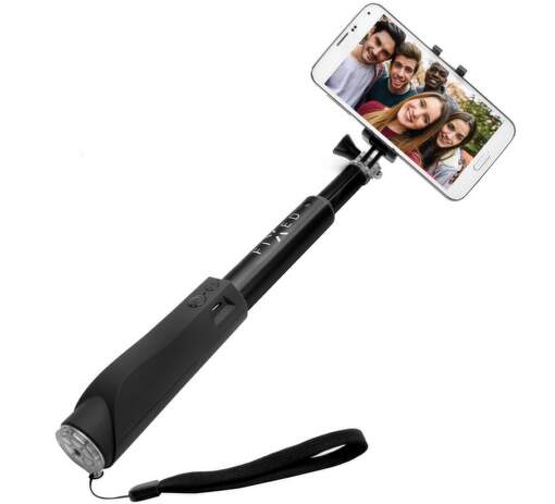 Fixed Bluetooth selfie tyč, čierna