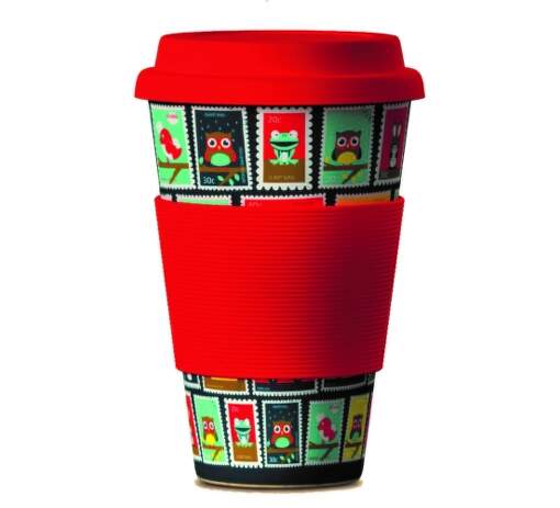 ECO BAMBOO Cup - Stamps RED