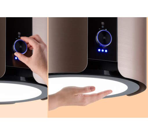 Cappa A Isola Klarstein Skyfall Smart | 402 M³/h | Controllo App E Manuale | Nero | Classe C - Foto 10