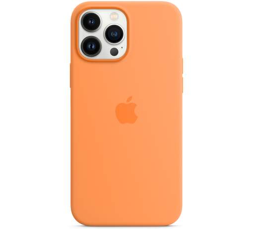 Apple silikónové puzdro s MagSafe pre Apple iPhone 13 Pro Max Marigold nechtíkovo oranžová