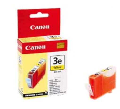 CANON BCI-3eY, YELLOW Ink Cartridge, BL SEC