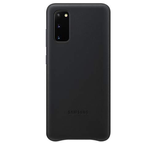 Samsung Leather Cover puzdro pre Samsung Galaxy S20, čierna