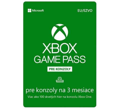 Xbox Game Pass pre konzoly EU 3-mesačné členstvo - Digitálny produkt
