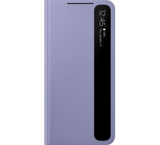 Samsung Clear View Cover puzdro pre Samsung Galaxy S21 fialová