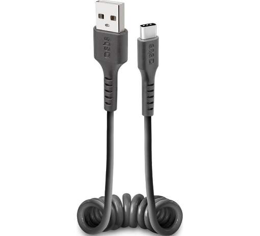 SBS USB-C/USB kábel 0,5 m čierny