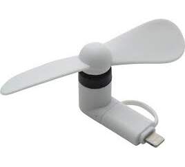 Bsmart ventilátor USB-C/Lightning, biela