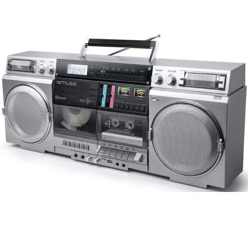 Muse M-380 GBS strieborný rádiomagnetofón | Nay.sk