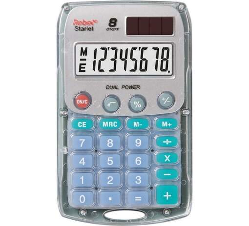 Rebell RE-Starlet BX vrecková kalkulačka transparentná